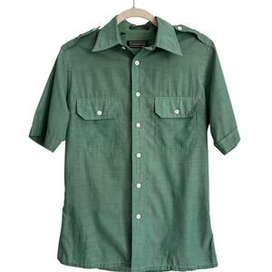 Trumpeter Green Utility Shirt – Vintage Workwear Style S